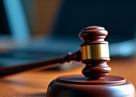 Legal gavel and scale of justice visual for civil litigation